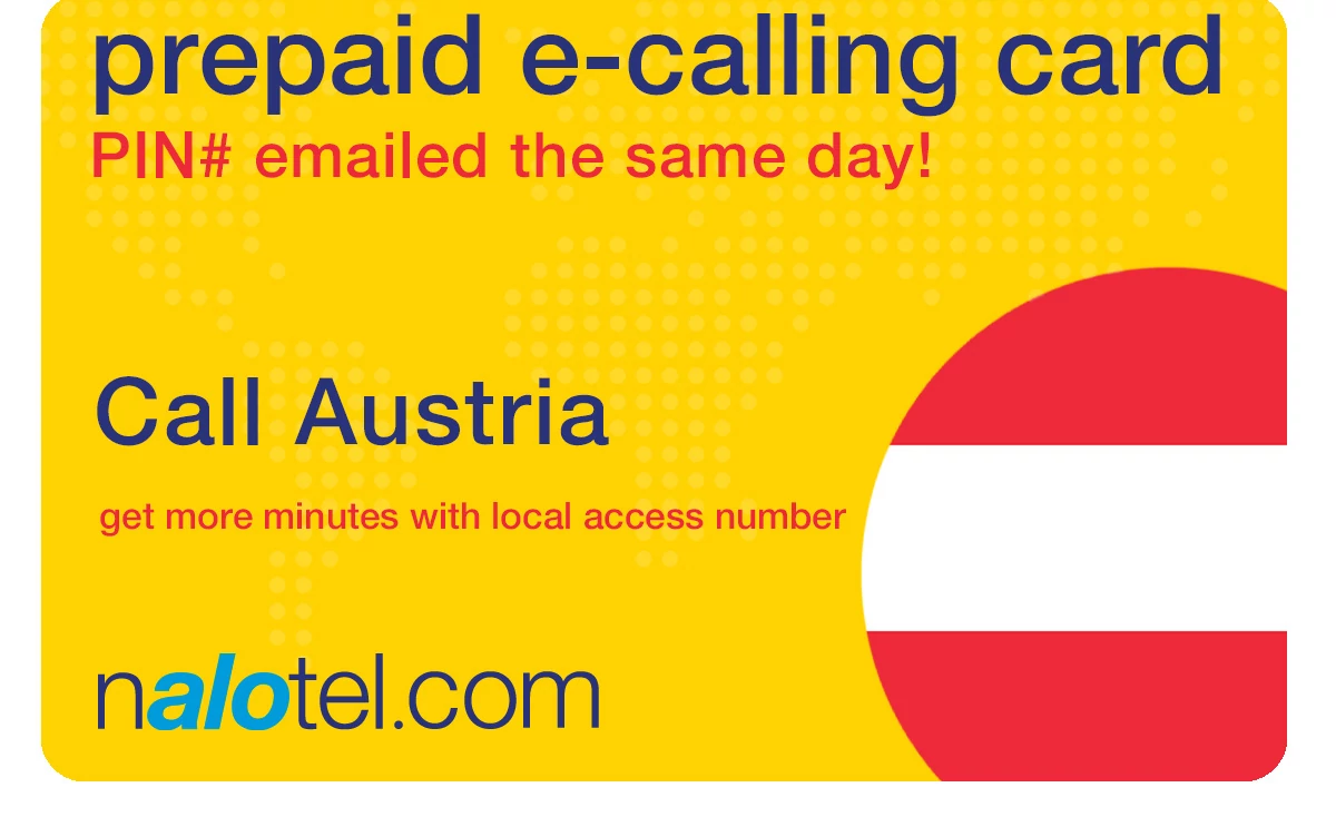 international phone card to austria from USA & Canada