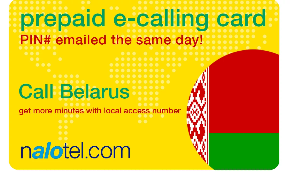 international phone card to belarus from USA & Canada