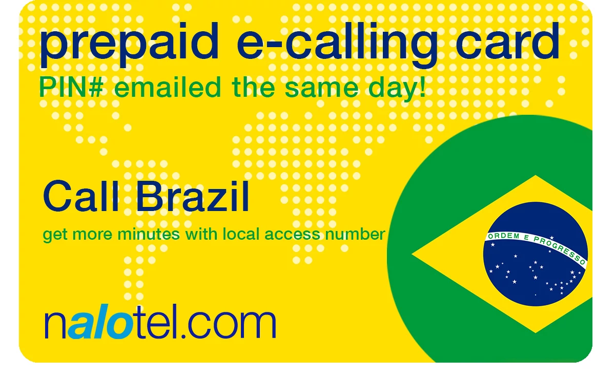 international phone card to brazil from USA & Canada