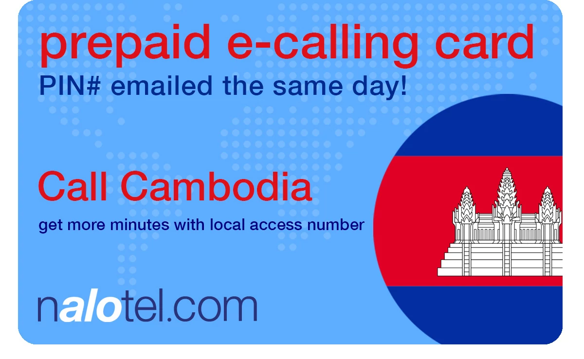 international phone card to cambodia from USA & Canada