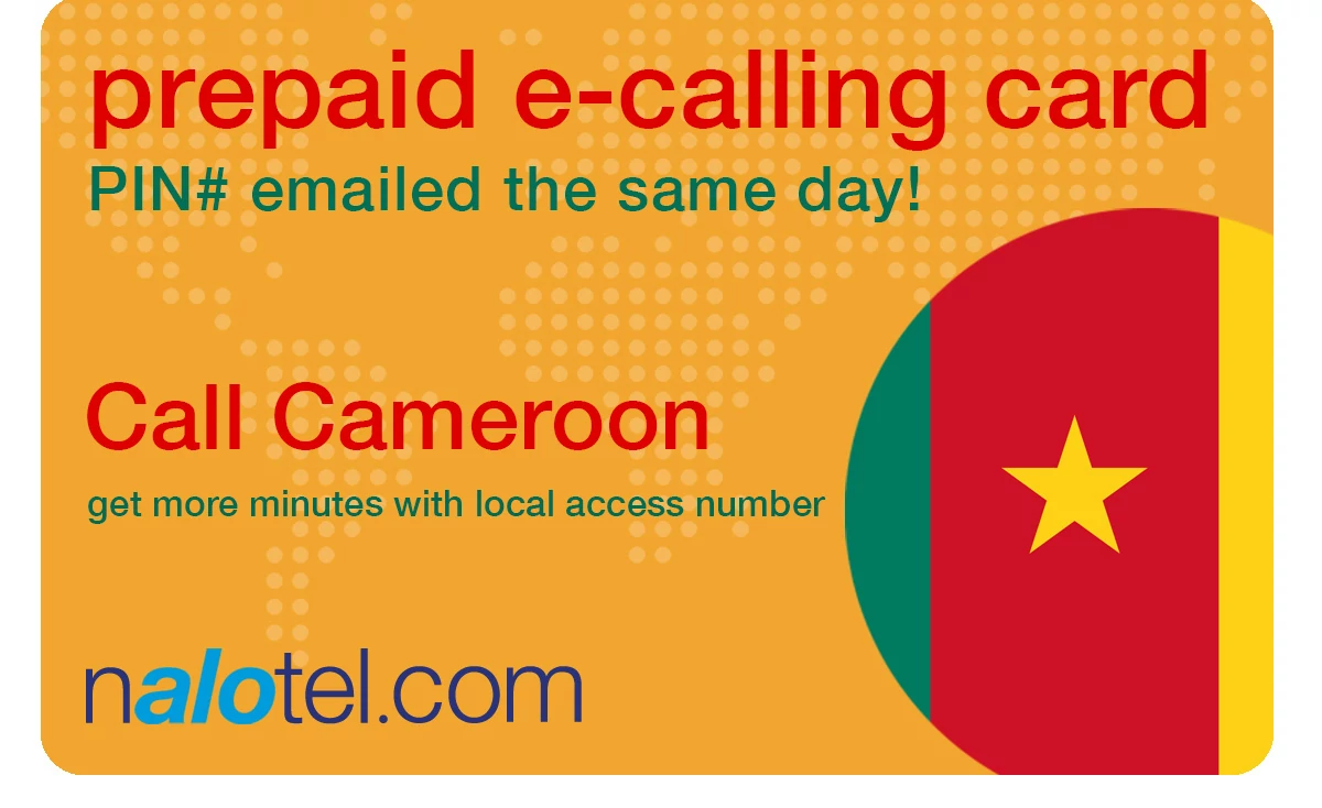 international phone card to cameroon from USA & Canada