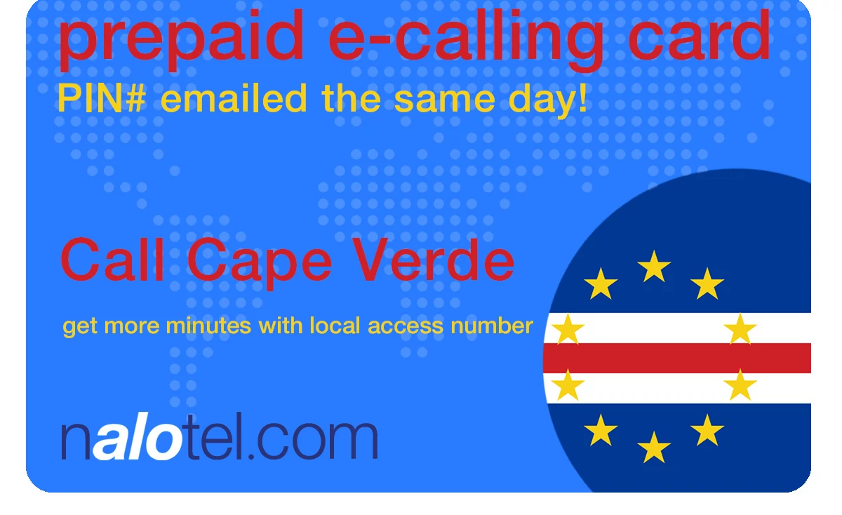 international phone card to cape_verde from USA & Canada