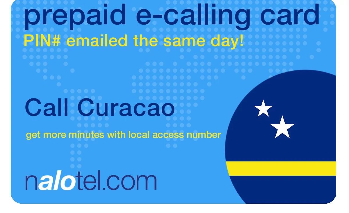 international phone card to curacao from USA & Canada