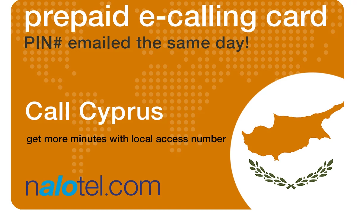 international phone card to cyprus from USA & Canada