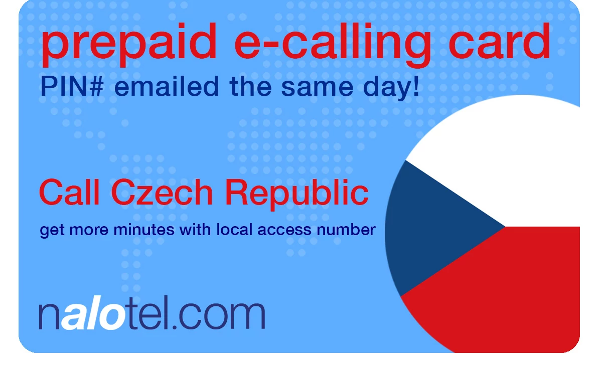 international phone card to czech_republic from USA & Canada