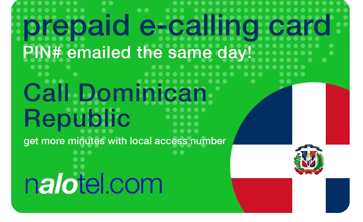 international phone card to dominican_rep from USA & Canada