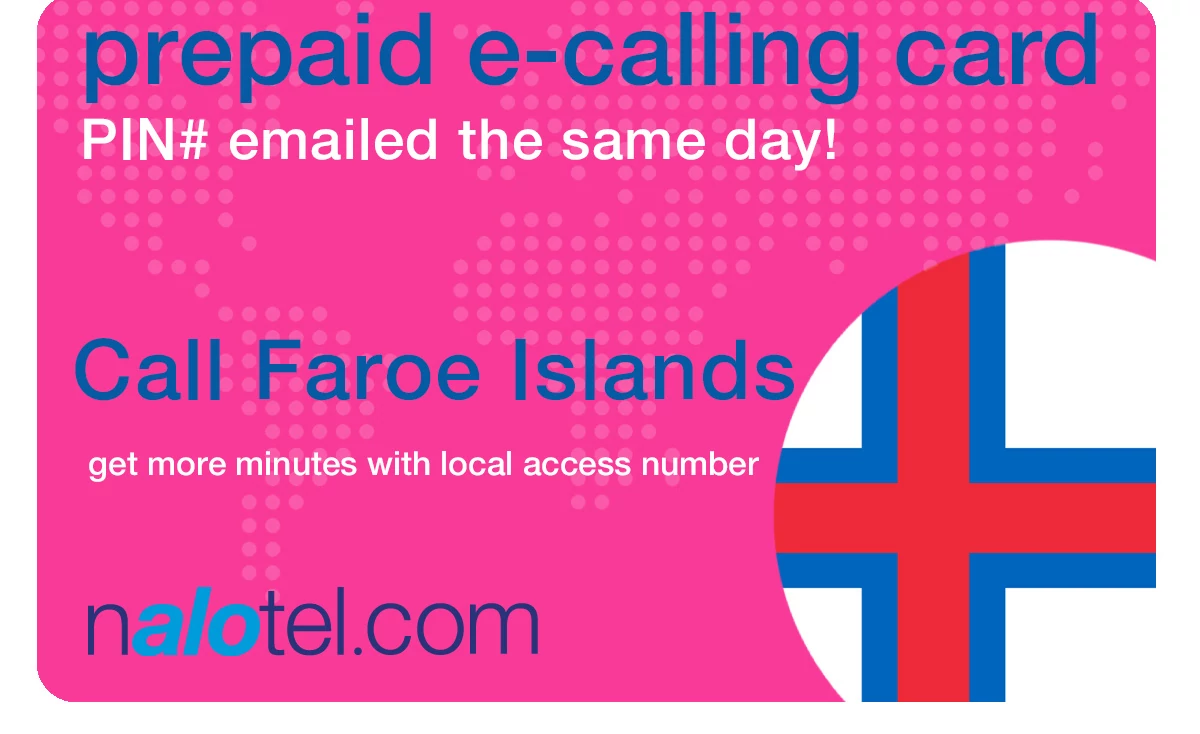 international phone card to faroe_islands from USA & Canada