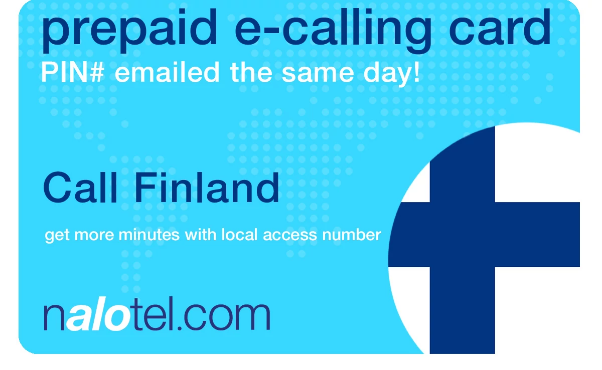 international phone card to finland from USA & Canada