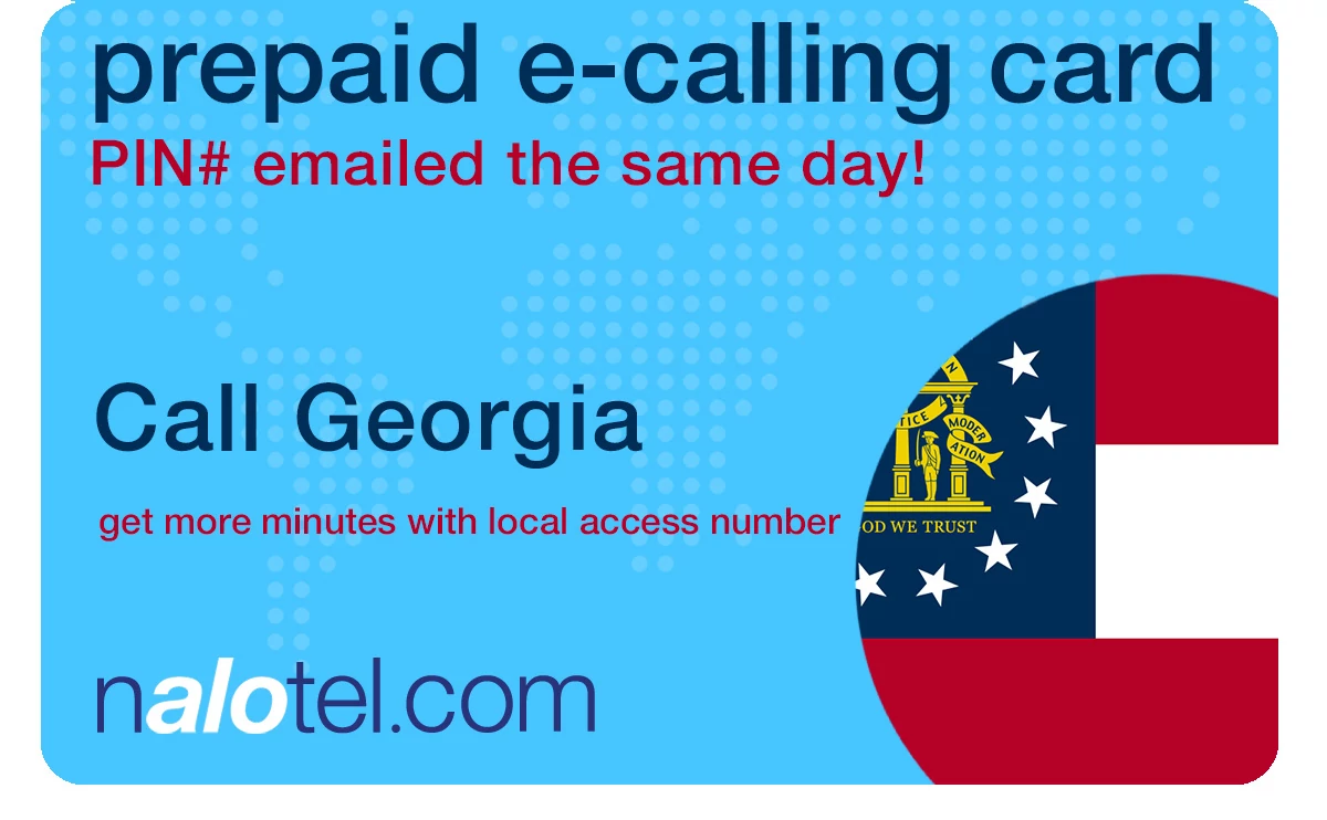 international phone card to georgia from USA & Canada