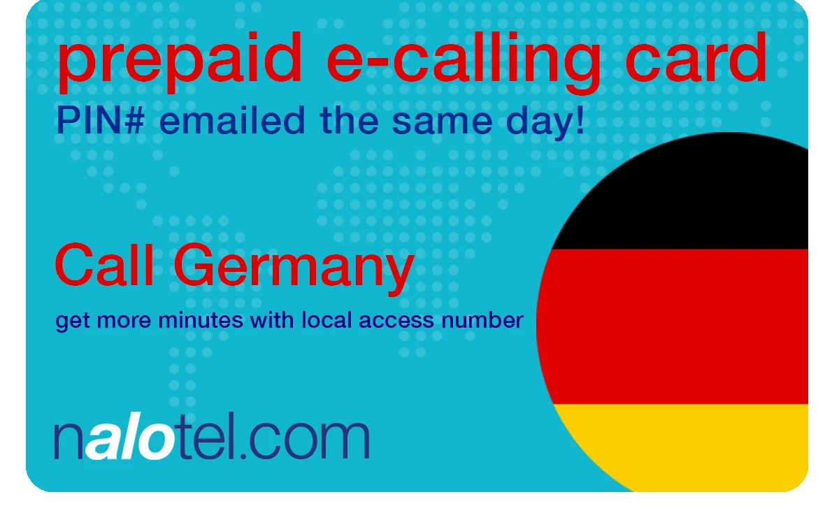 international phone card to germany from USA & Canada