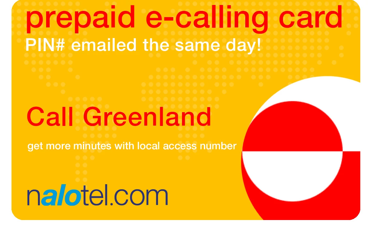 international phone card to greenland from USA & Canada