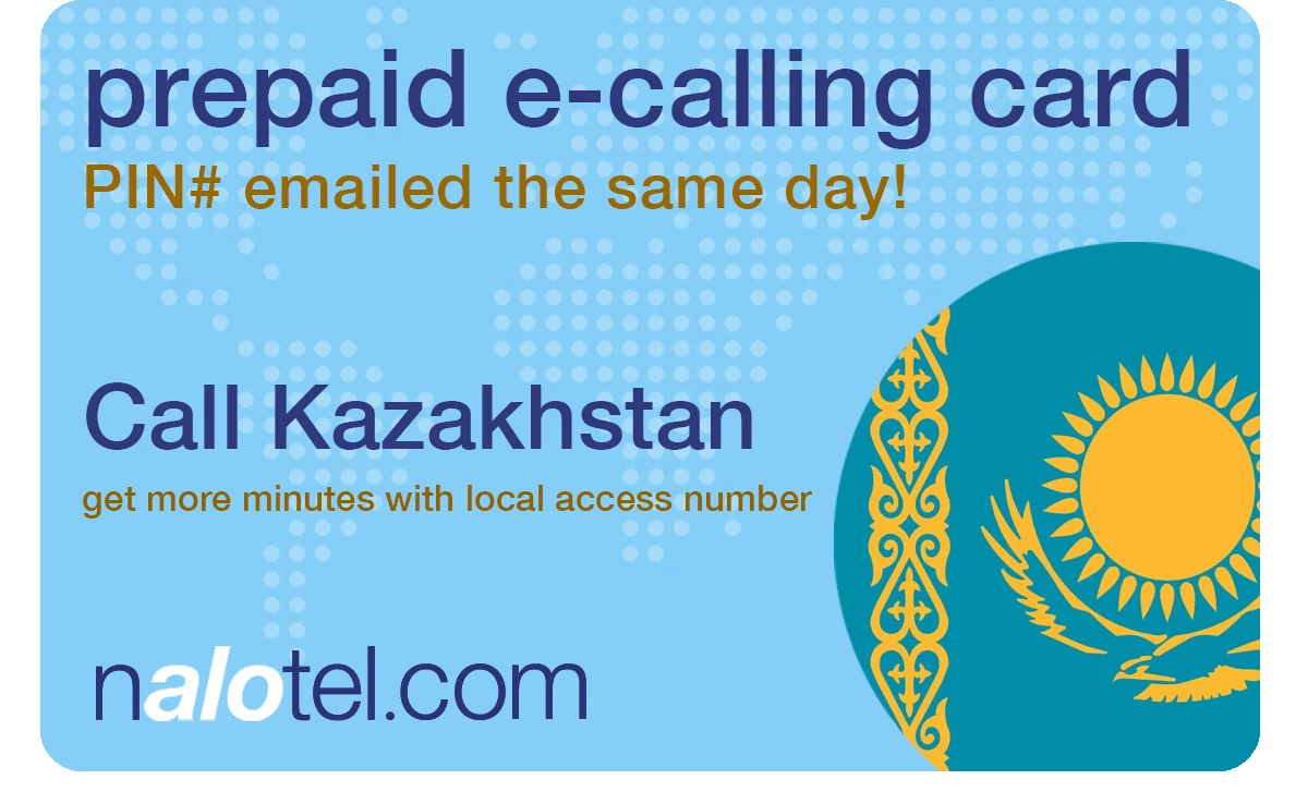 international phone card to kazakhstan from USA & Canada