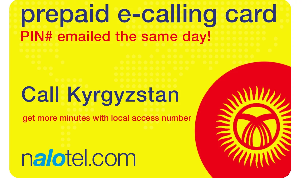international phone card to kyrgyzstan from USA & Canada