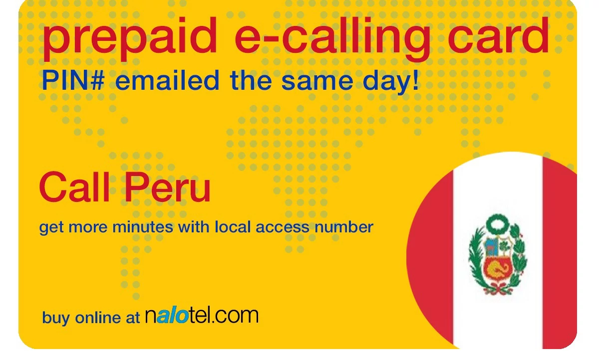 international phone card to peru from USA & Canada