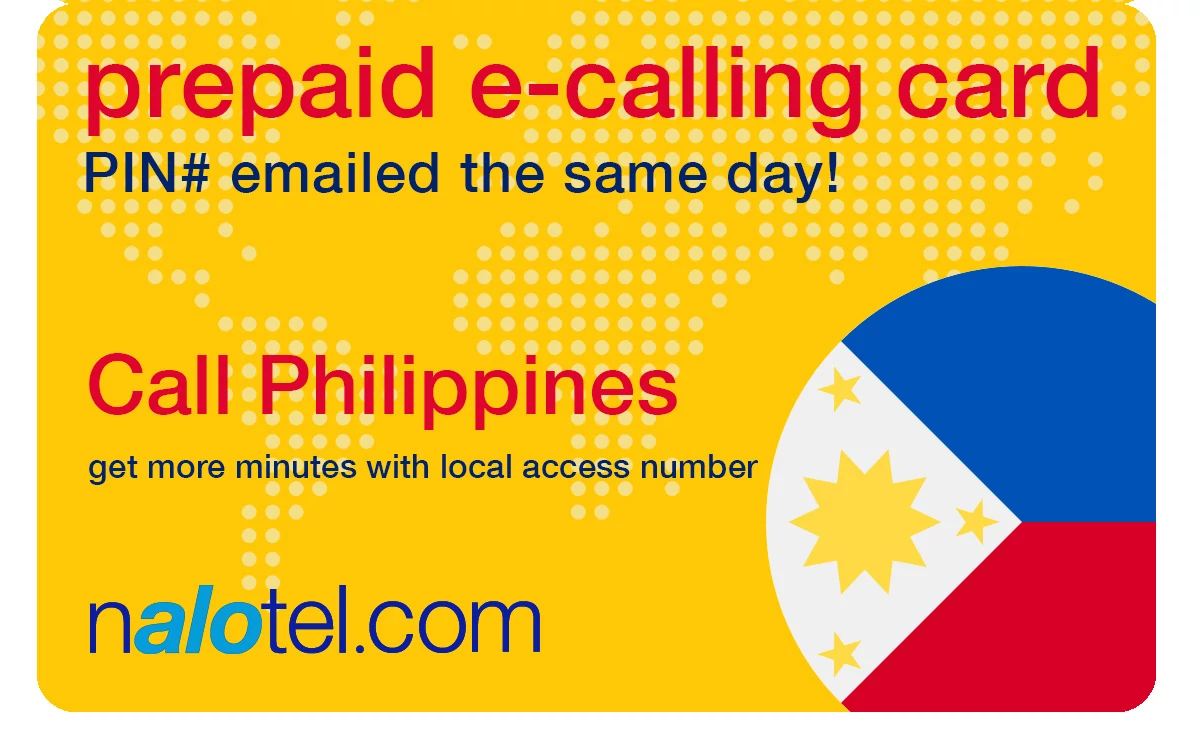 international phone card to philippines from USA & Canada
