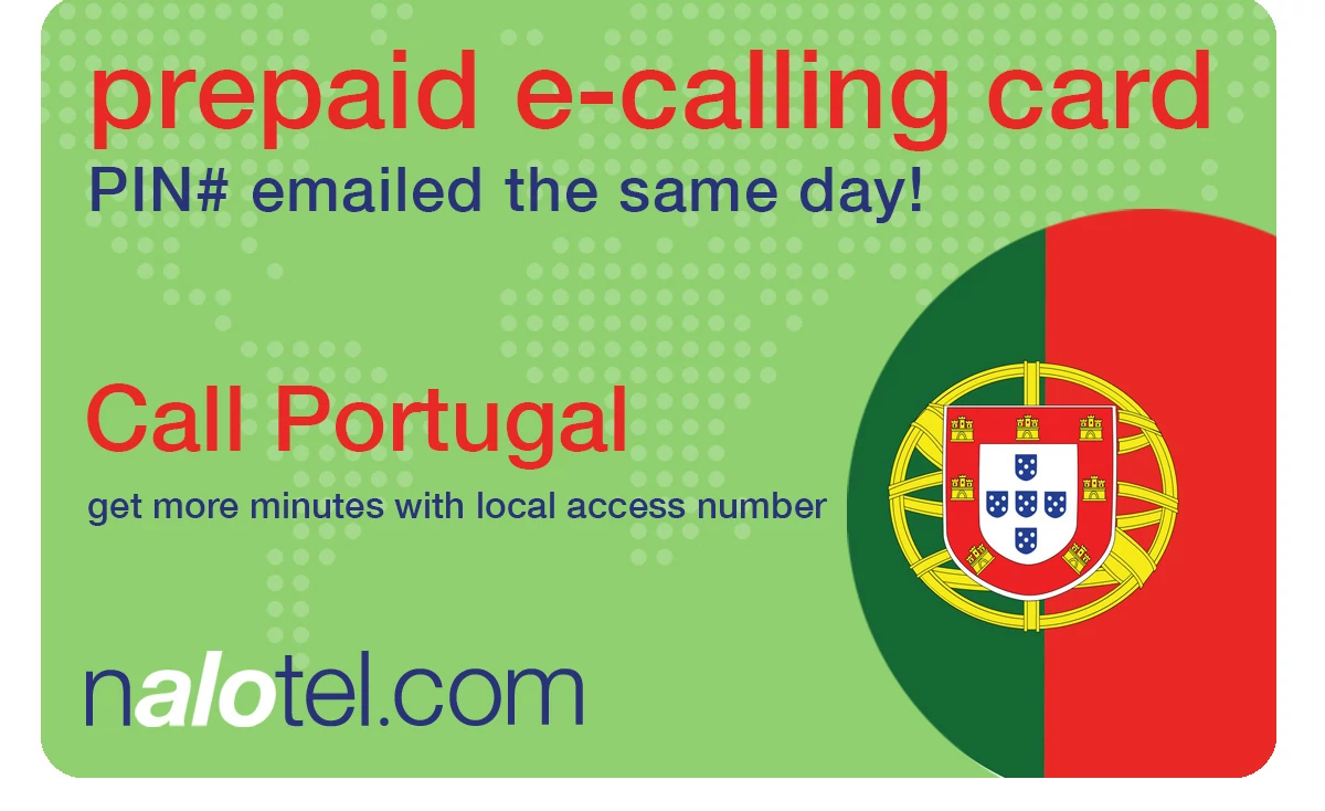 international phone card to portugal from USA & Canada
