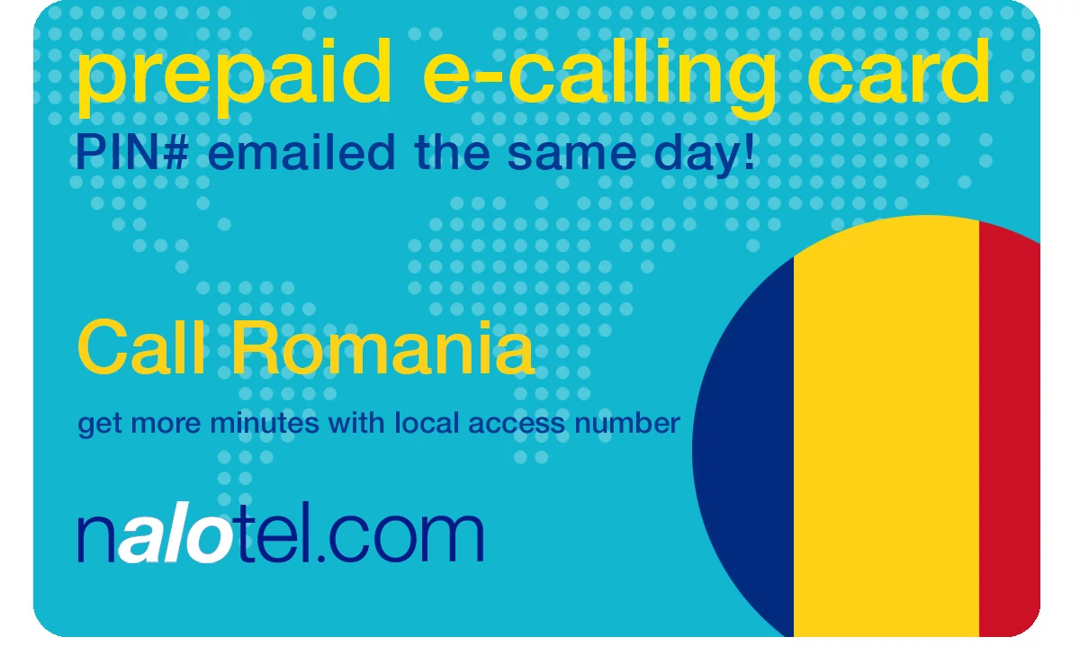 international phone card to romania from USA & Canada