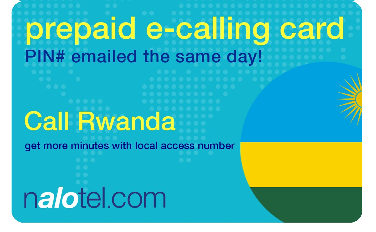 international phone card to rwanda from USA & Canada