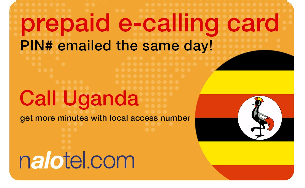 international phone card to uganda from USA & Canada