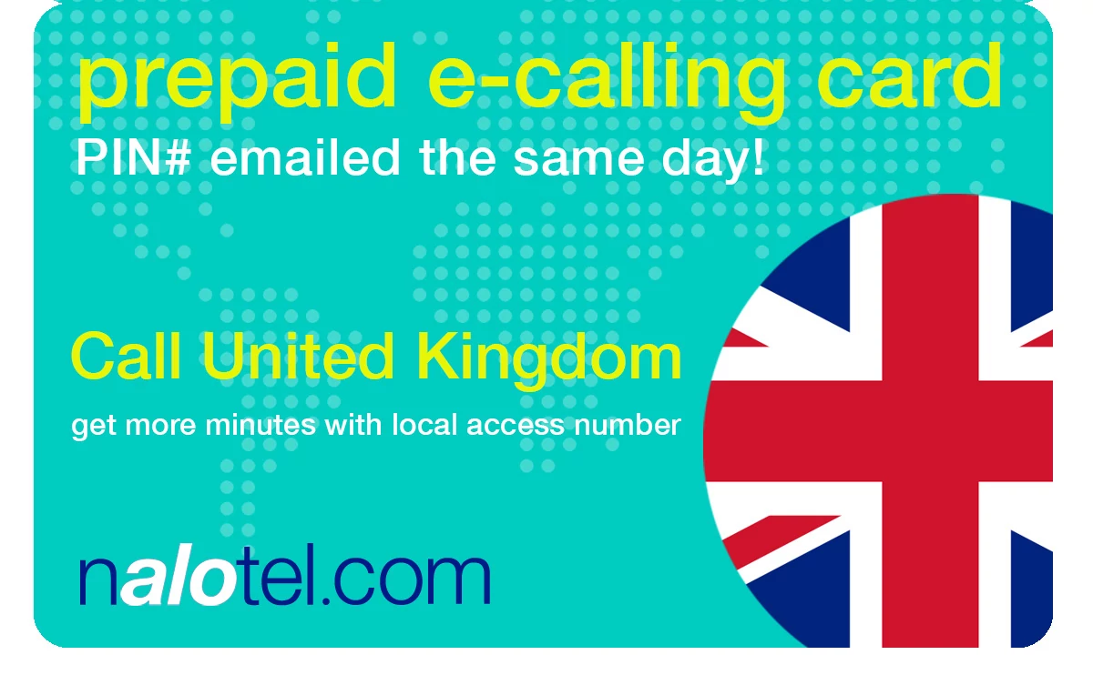 international phone card to united_kingdom from USA & Canada