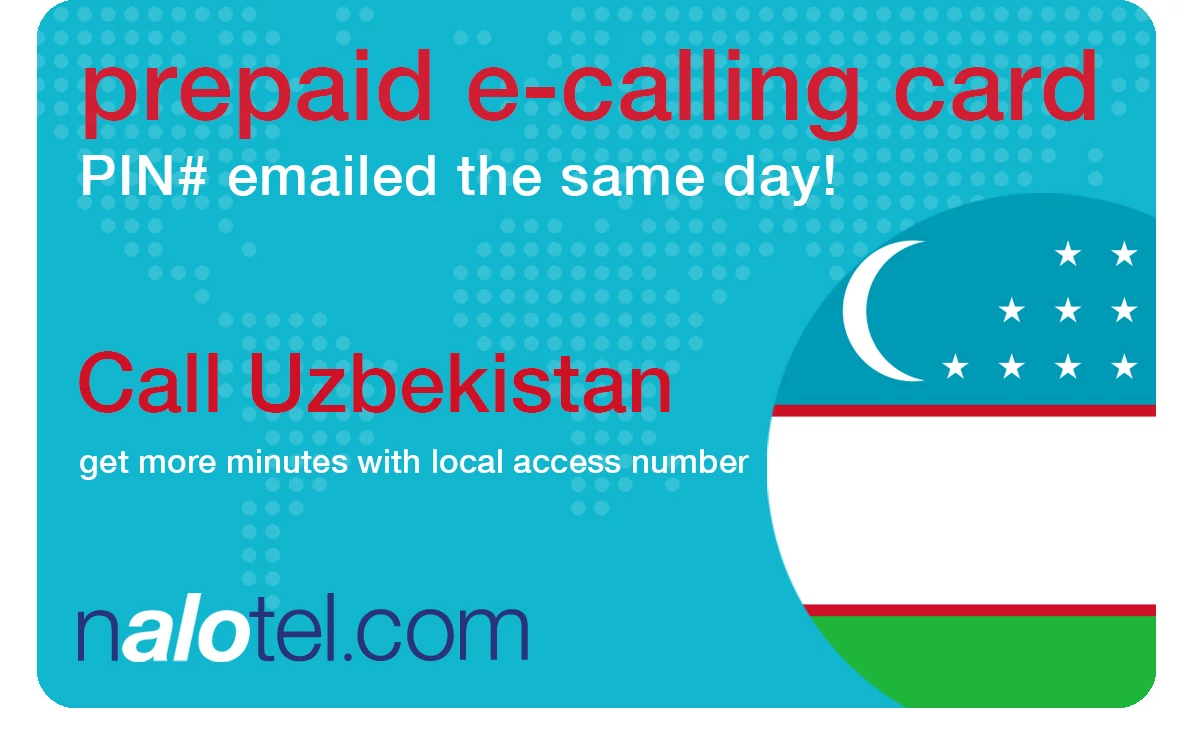 international phone card to uzbekistan from USA & Canada